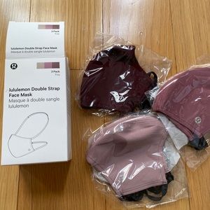 NWT Lululemon Facemasks Box of 3